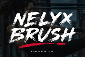 Nelyx Brush - Handbrush Font