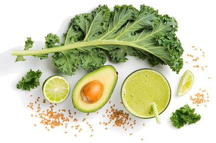 Green smoothie with flax., a Food & Drink Photo by Sunny