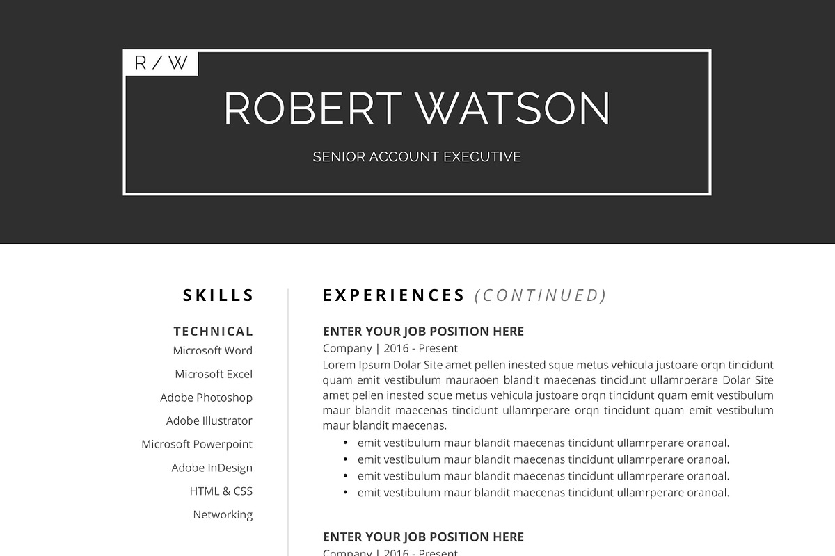 Resume / CV, a Resume Template by SlideCo (Photo 5 of 6)