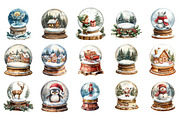 Christmas Snow Globe Sublimation, an Illustration by Designking (Thumbnail 2 of 5)