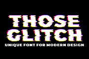 Those Glitch Font, a Sans Serif Font by 177Studio (Thumbnail 1 of 6)