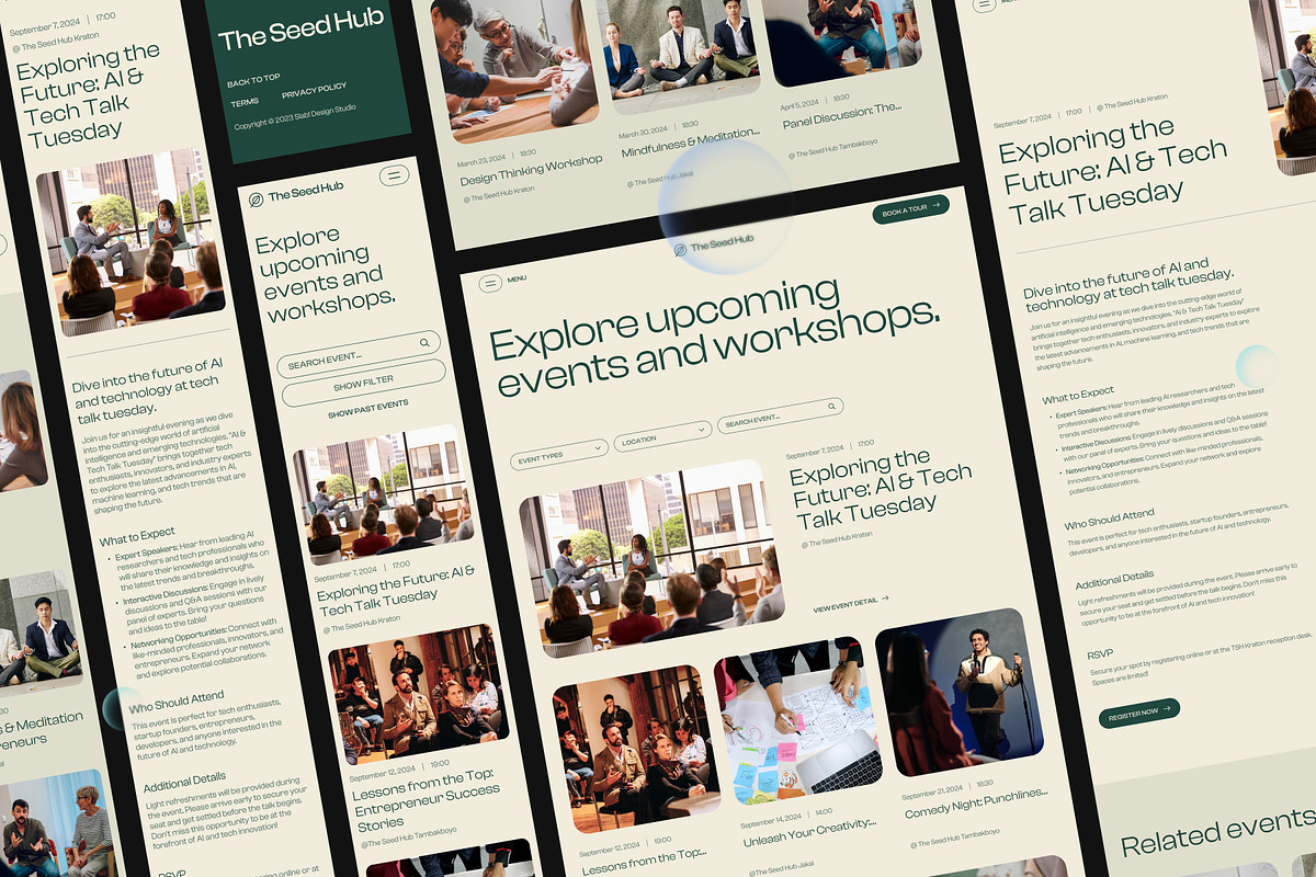 The Seed Hub - Coworking Space Event, a Websites & App Template by SLAB! Design (Photo 6 of 6)
