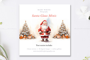 Santa Minis Template, Santa Mini PSD