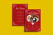 Redness Wedding Invitation Template, an Invitation Template by dokudokunomi (Thumbnail 1 of 4)