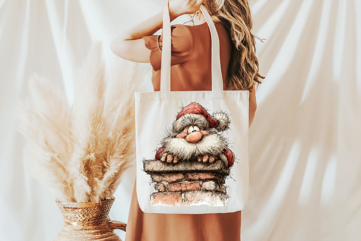 Funny Santa Chimney ClipArt's PNG, an Illustration by Libby Wishes (Photo 4 of 7)