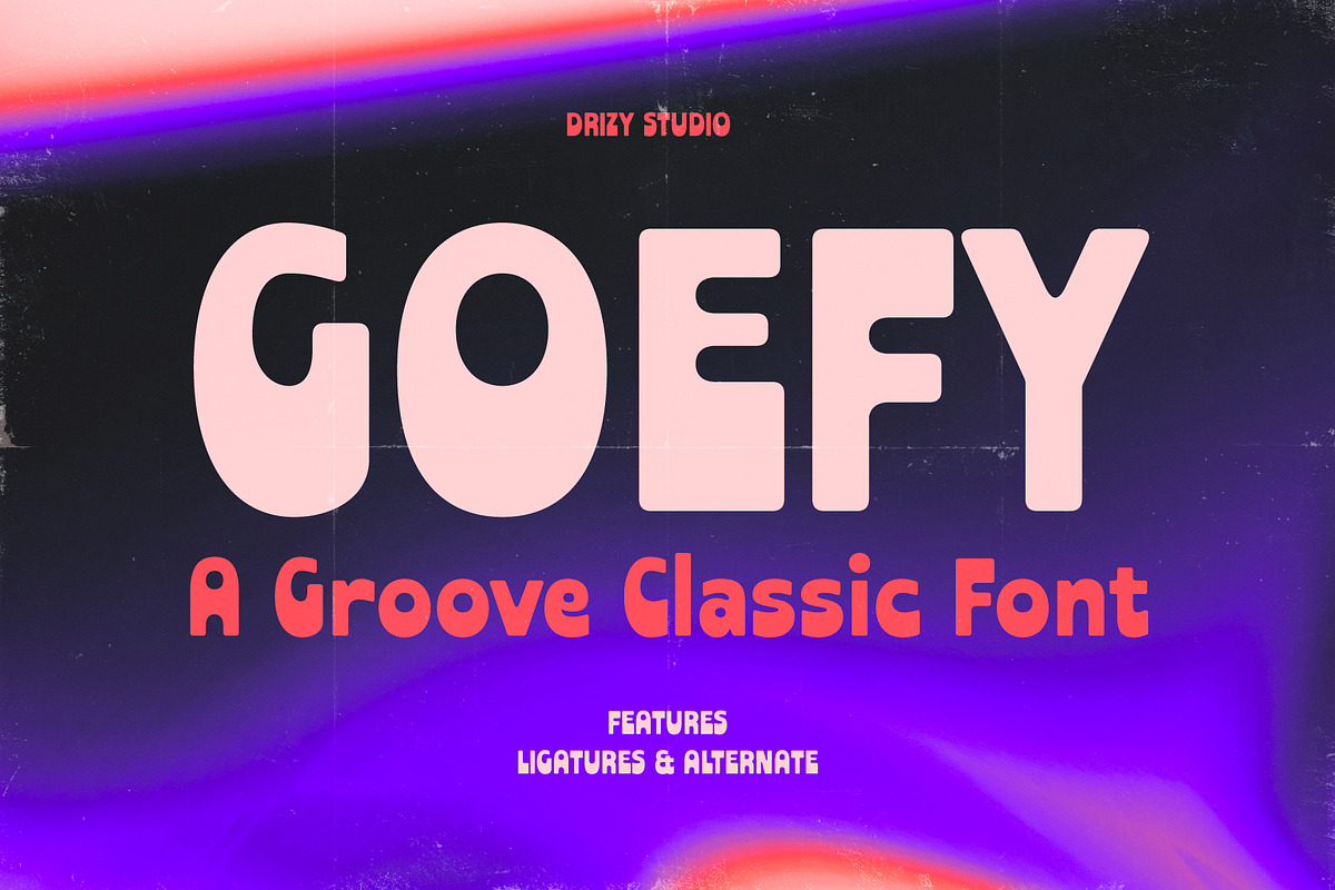 Goefy – Groove Classic Font, a Sans Serif Font by Drizy (Photo 1 of 10)