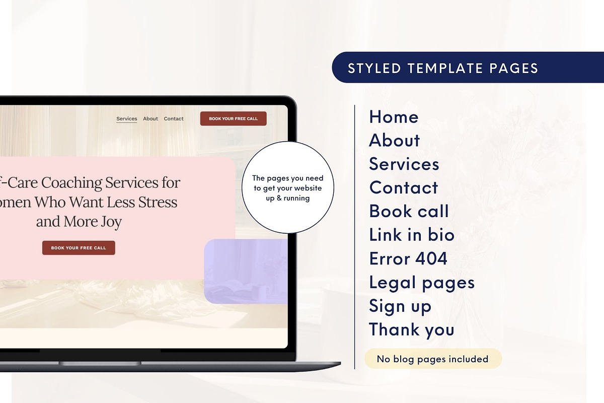 Squarespace Coaching Template preview 3