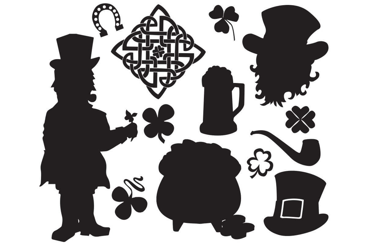 St. Patty's Day Silhouettes, an Illustration by Cheeky Lemons (Photo 2 of 3)