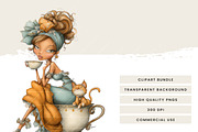 Whimsical Funny Lady Clipart, a Person Illustration by Design Scotch (Thumbnail 7 of 8)