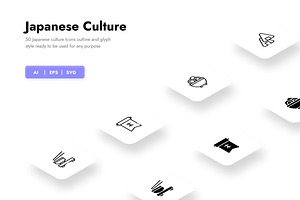 Japanese culture Icons