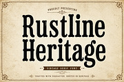 Rustline Heritage, a Script Font by Wow Magic (Thumbnail 1 of 5)