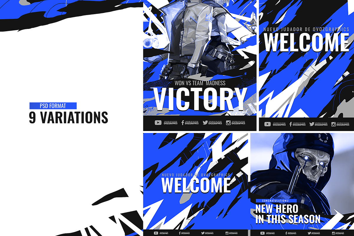 E- Sports Social Media Templates, a Social Media Template by Creathift (Photo 6 of 7)