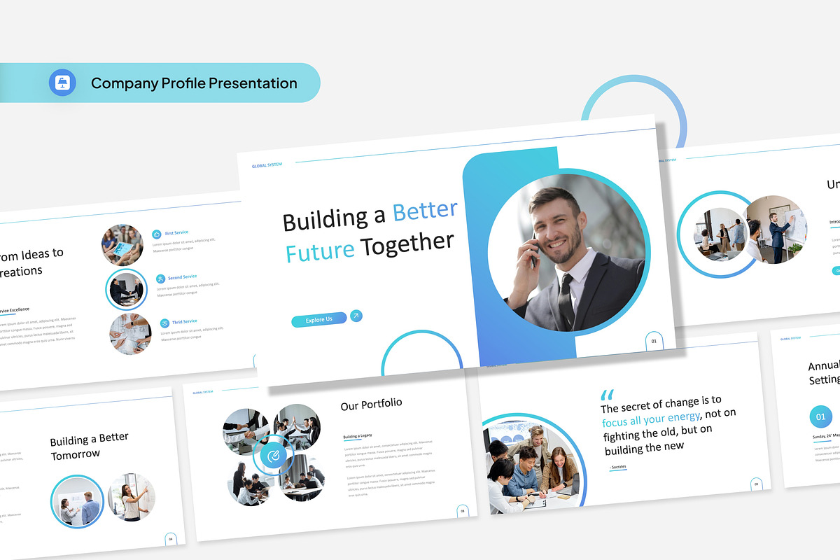 Company Profile Presentation, a Presentation Template by Antstheme (Photo 1 of 2)