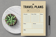 My Travel Trip Schedule Planner, a Stationery Template by MightyDesign (Thumbnail 1 of 8)