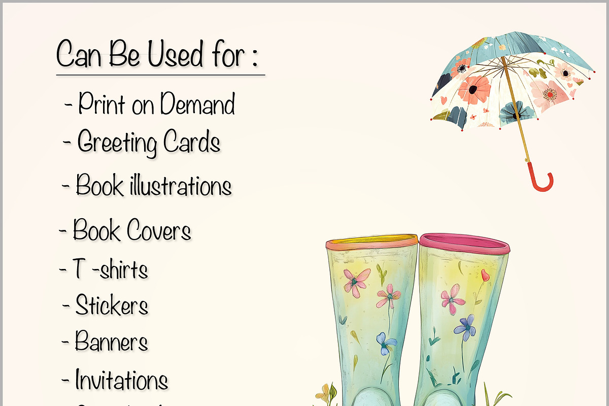 Whimsical Spring Clipart Bundle, a Person Illustration by Fusion Dream (Photo 10 of 10)