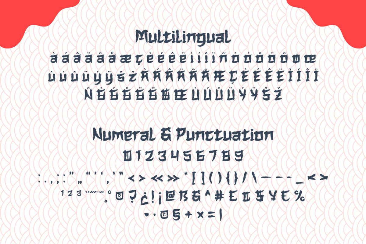 QATORA Faux Japanese Font, a Font by twinstd (Photo 9 of 10)