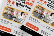 Grey Art & Design Workshop Flyer, a Flyer Template by SquidPixey (Thumbnail 4 of 5)