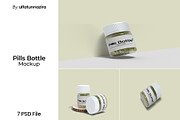 Pills Bottle Mockup, a Packaging Mockup by ulfatunnazira (Thumbnail 1 of 8)