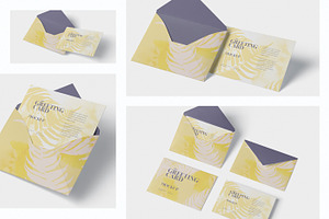 Greeting Card Mockup With Envelop