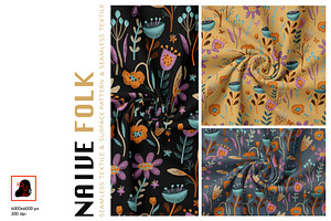 Naive Folk – Seamless Patterns