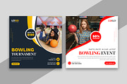 Bowling Tournament Social Media Post, a Social Media Template by Designgrove (Thumbnail 1 of 2)