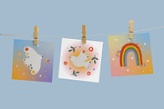 Peaceful birds vector clipart, a Decorative Illustration by viktoriiavk (Thumbnail 2 of 8)