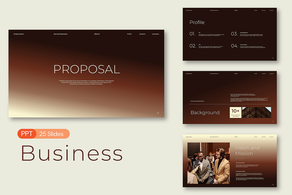 Business Proposal Presentation Temp, a Presentation Template by Siska Arista (Photo 2 of 5)