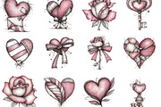 Moody Valentine Clipart, an Illustration by Designking (Thumbnail 2 of 4)
