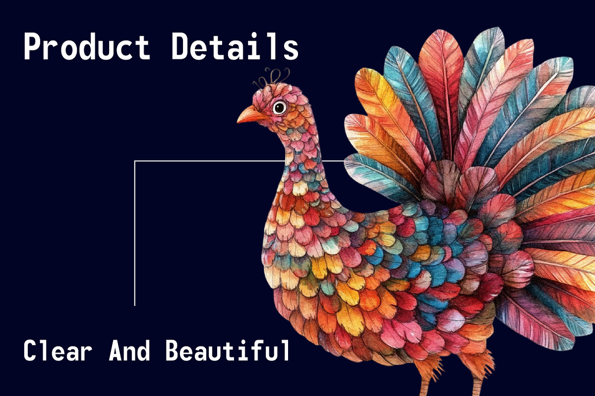 Autumn Cute Turkey Clipart, an Illustration by CitraGraphics (Photo 5 of 6)