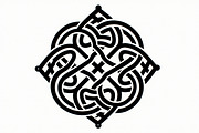 Celtic Knot Tattoo Silhouette Set, an Illustration by BIPLOB EXPERT (Thumbnail 8 of 9)