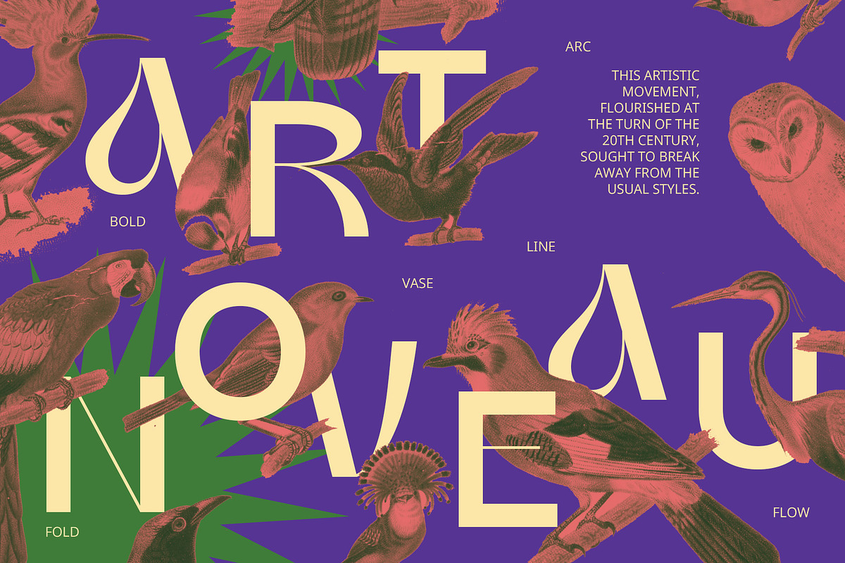 CS Carline – Art Nouveau Font, a Sans Serif Font by Craft Supply Co. (Photo 6 of 8)