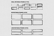 MARKER FRAMES & LINES / 400 PNG Elem, an Object Graphic by BORT GRAPHIC (Thumbnail 5 of 9)