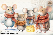 Winter Mouse Whimsy, an Animal Illustration by Dazzling Art Boutique (Thumbnail 1 of 12)