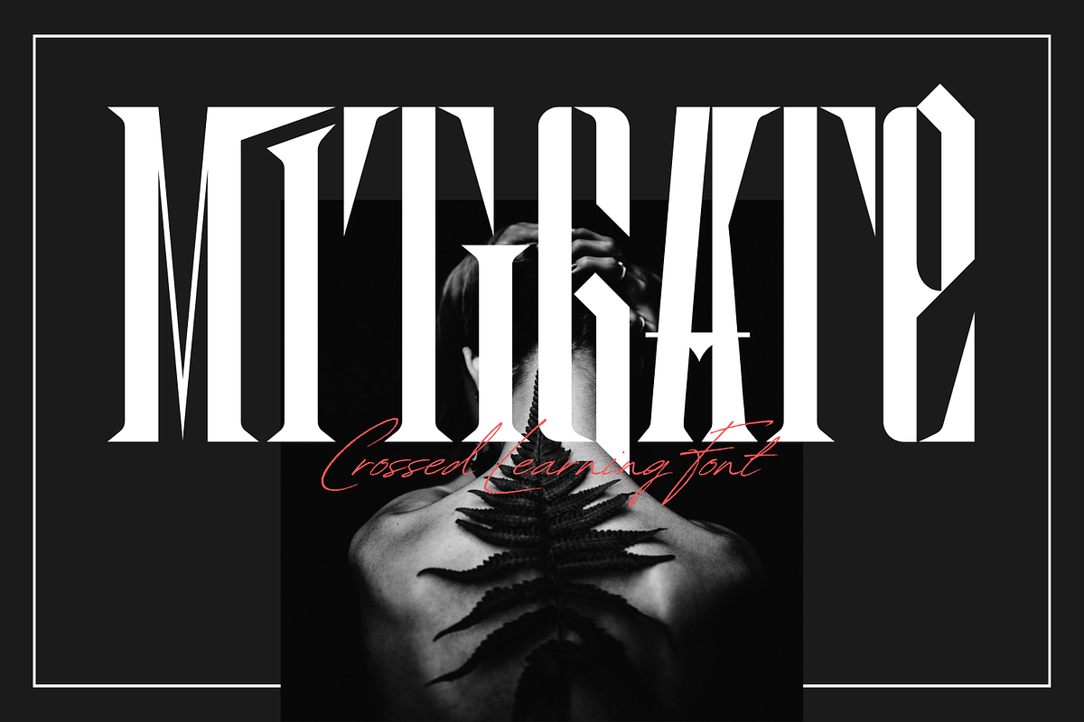 Crossed Learning - Cyber Gothic Font, a Serif Font by 177Studio (Photo 3 of 8)