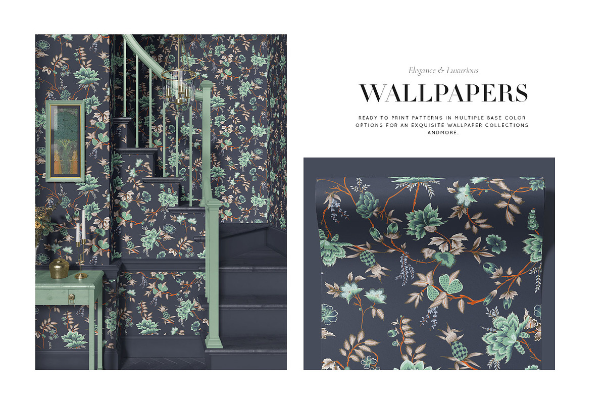 Bordeaux Garden Vintage Floral Print, a Pattern Graphic by Pink Linen (Photo 11 of 13)