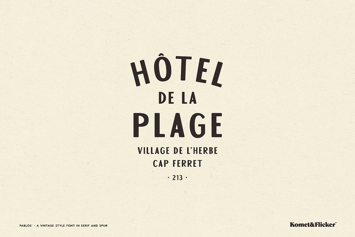 Pablos - Sans & Spur, a Sans Serif Font by Komet & Flicker (Photo 10 of 13)