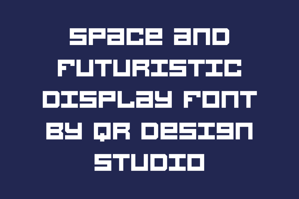 Space Rosius - Tech & Digital Font, a Sans Serif Font by QR Design Studio (Photo 3 of 6)