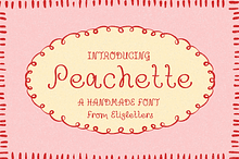 Peachette - A Playful Font