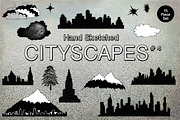 Handsketched Cityscape Clipart Set 4, an Illustration by Lone Star I&D (Thumbnail 4 of 4)