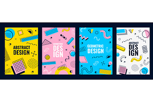 Memphis cover background, a Decorative Illustration by Buch&Bee