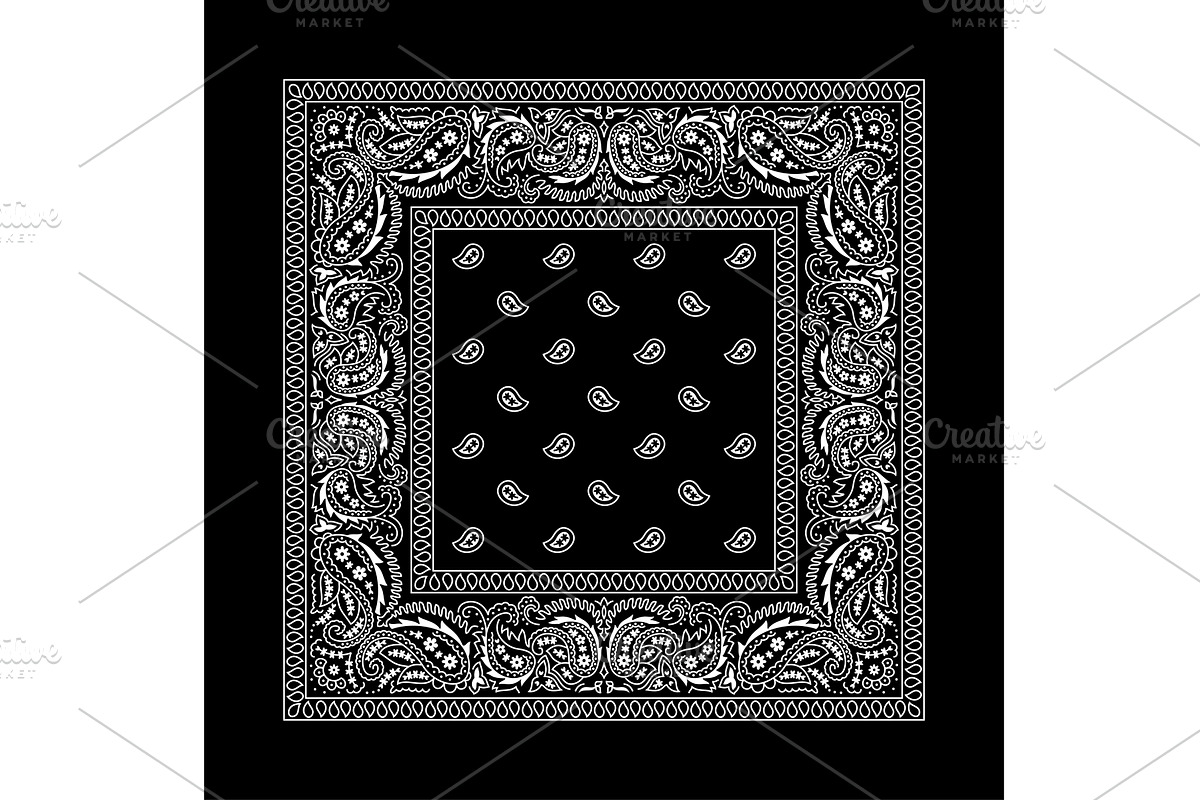 Bandana - 2 (Black), an Illustration by Malchev