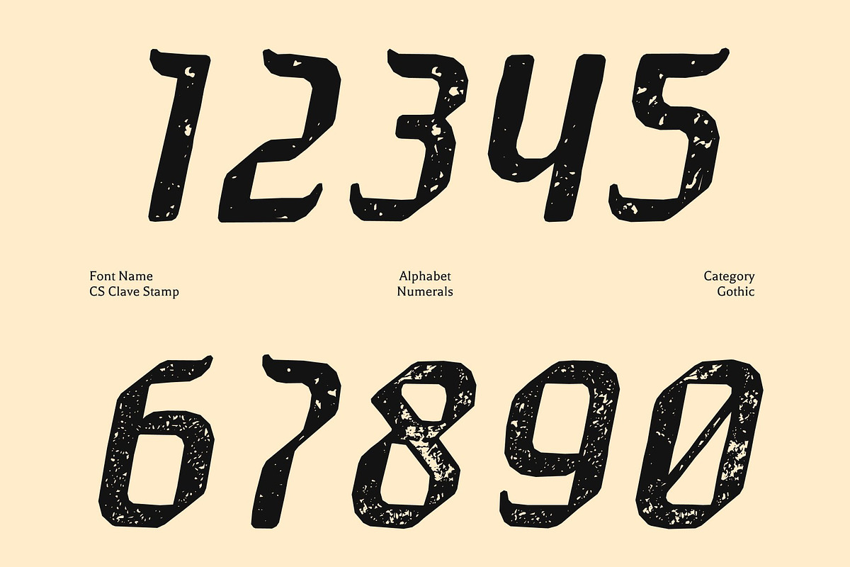 CS Clave Stamp, a Sans Serif Font by Craft Supply Co. (Photo 5 of 8)