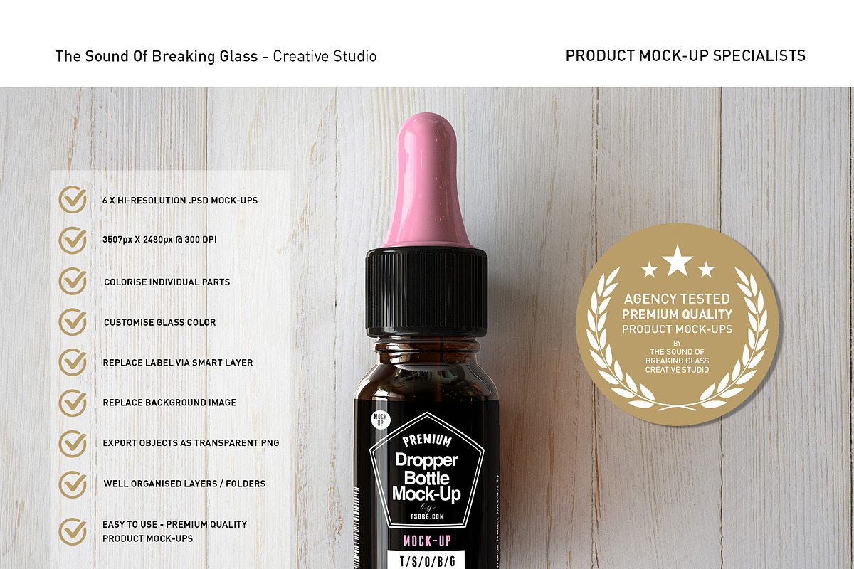 Dropper Bottle & Box Mock-Up | 10ml, a Household Mockup by TSOBG (Photo 20 of 20)