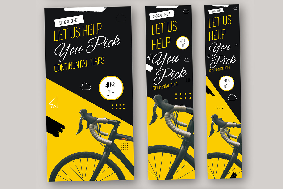 Bicycle Shop Banner Set Template, an UI Kit Template by CreativeShaper (Photo 3 of 4)