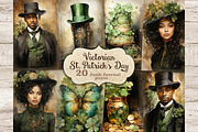St. Patrick's Day Junk Journal Pages, a Seasonal Illustration by GlamArtZhanna (Thumbnail 1 of 10)