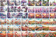 Spring Flowers Watercolor Bundle, a Seasonal Illustration by Flourish Spark (Thumbnail 6 of 7)