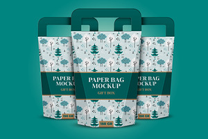 Gift Paper Bag Mockups