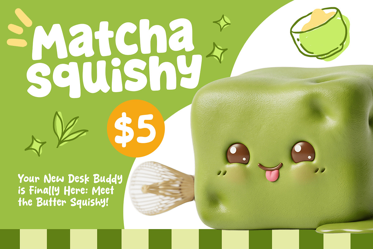 Matcha Squishy - A Fun & Cozy Font, a Handwritten Font by khurasan (Photo 2 of 6)