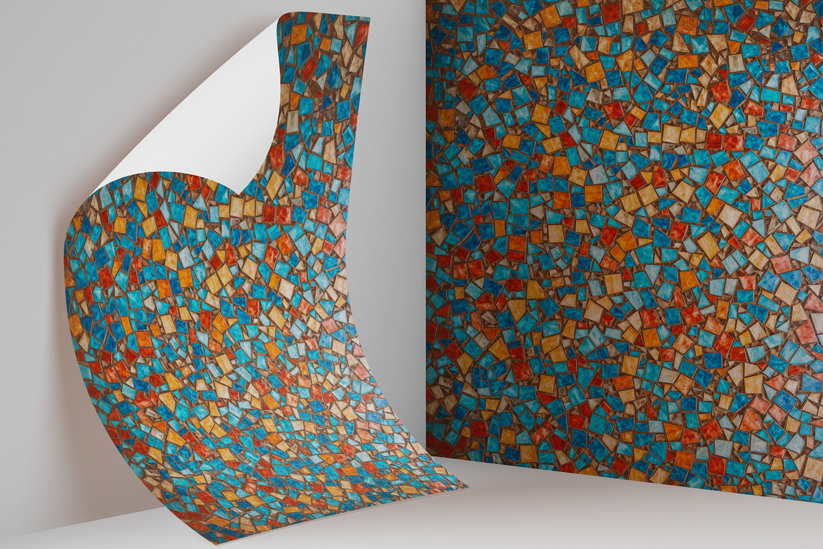 Mosaic Texture Background, a Texture Graphic by Forhadx5 (Photo 7 of 7)