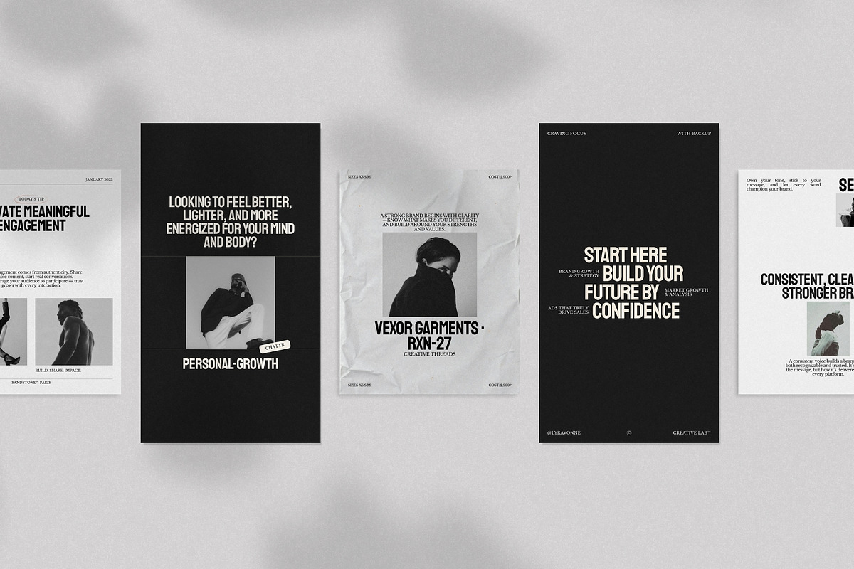 Minimal Social Media Post Story Kit, a Social Media Template by Crafted Pixel (Photo 3 of 9)